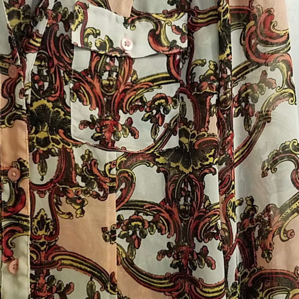 Candie's Sheer Blouse - Picture 2 of 3